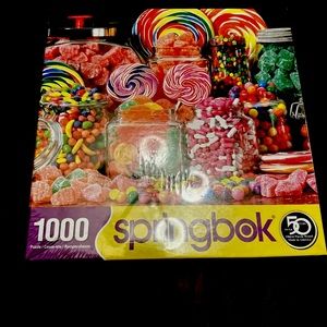 NEW Sealed Springbook 1000 Piece Jigsaw Puzzle Candy Galore